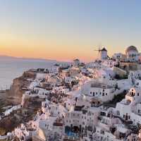 stunning sunset view at Oia Santorini