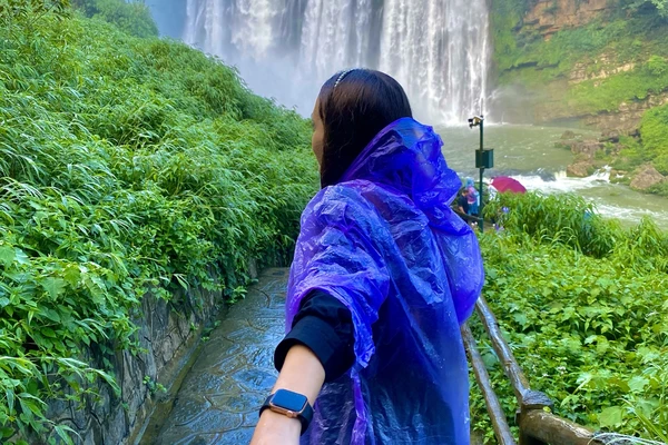 The largest waterfall in Asia!💙 Trip Zhenning Travelogues image photo