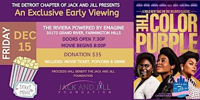 Jack & Jill Detroit Presents: An Exclusive Screening of The Color Purple | The Riviera Cinema, Grand River Avenue, Farmington Hills, MI, USA