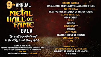 2025 Annual Metal Hall of Fame Gala | The Grand Theater