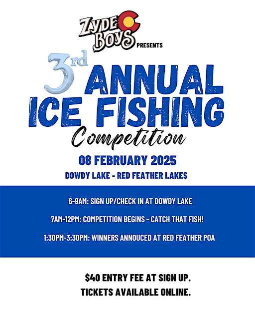 3rd Annual Ice Fishing Competition | Dowdy Lake