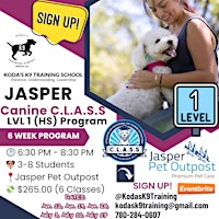 JASPER Canine C.L.A.S.S. Lvl. 1 (HS) - $265 - NEW CLASS DATES! | Jasper Pet Outpost