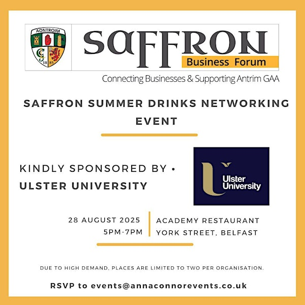 Saffron Summer Drinks Networking Event | Academy Restaurant