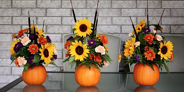 Pumpkin Floral arrangement | Darts Hill Garden Park - Maple Activity Center