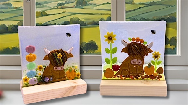 Fused glass highland cow picture @ Unconditional Love, Cleckheaton | Unconditional Love Gifts
