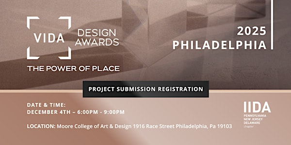 2025 Visionary Interior Design Awards - REGISTER for Submissions | Moore College of Art & Design