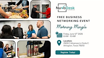 FREE Business Networking Event: Morning Mingle | NuvoDesk Coworking