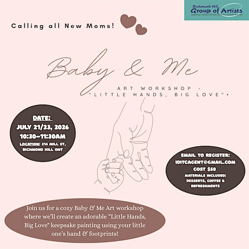 Baby & Me Art Work shop - Little hands, Big love | Richmond Hill Group Of Artists
