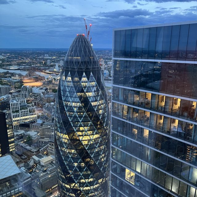 Sunset dinner at Duck & Waffle