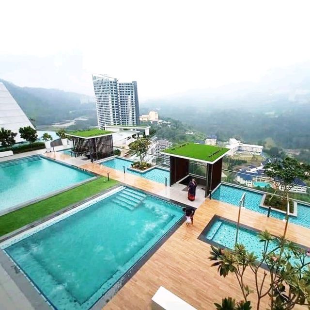 Swimming pool at 41st floor rooftop 😱