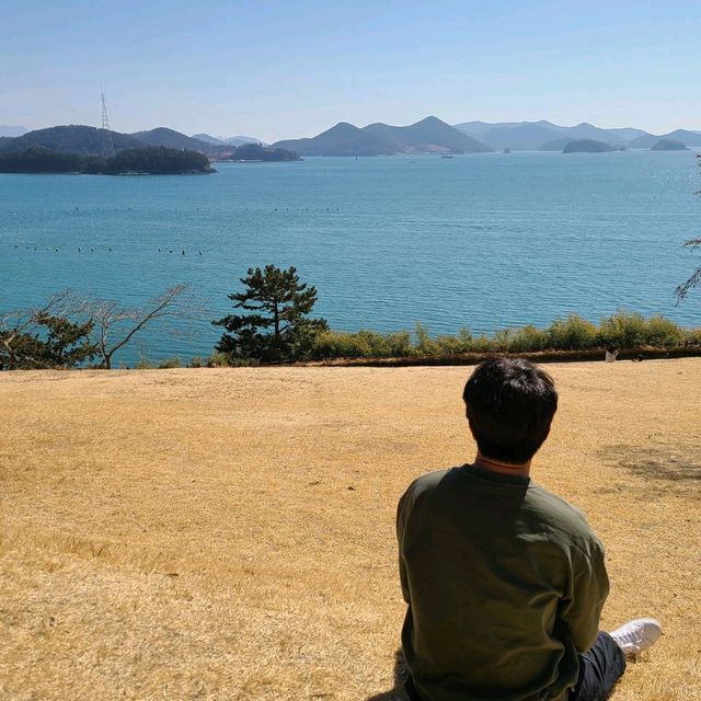 통영바다가 한눈에 보이는 이순신공원