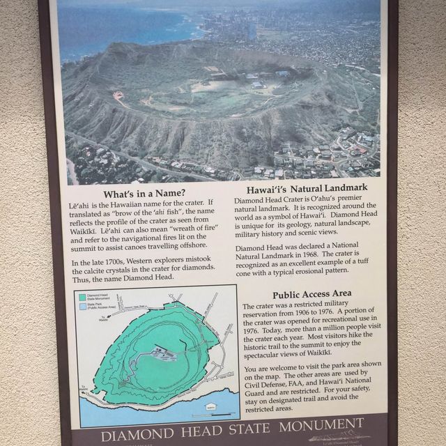 Diamond head, Hawaii hike