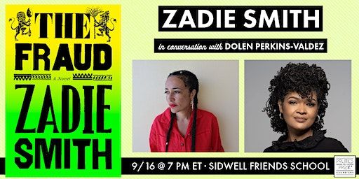 Zadie Smith | THE FRAUD with Dolen Perkins-Valdez at Sidwell Friends School (Washington) | Sidwell Friends Meeting House