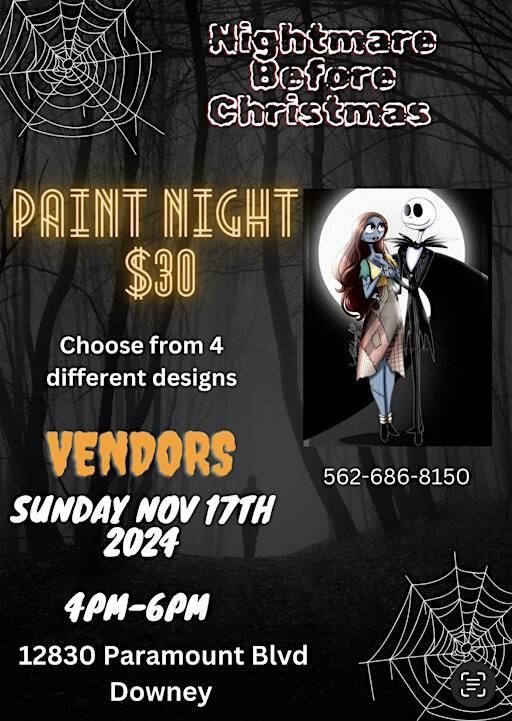 Sip & Paint Night: The Nightmare Before Christmas Edition | 12830 Paramount Blvd