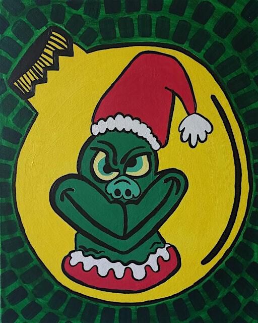 Grinch Ornament Paint and Sip Painting paint and sip Embrace the fun | Back 40 Texas BBQ Restaurant & Catering