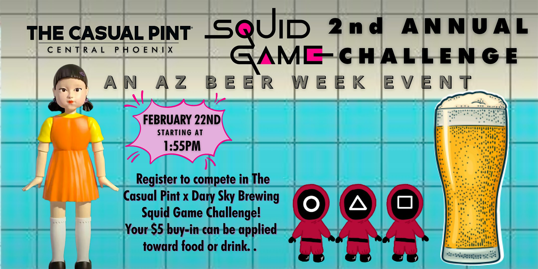 2nd Annual Squid Game Challenge at The Pint | The Casual Pint Central Phoenix