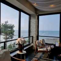 선재도 플로레도커피에서 오션뷰 감상하기🏝