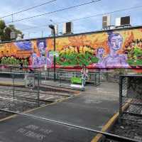 graffiti along south Melbourne market