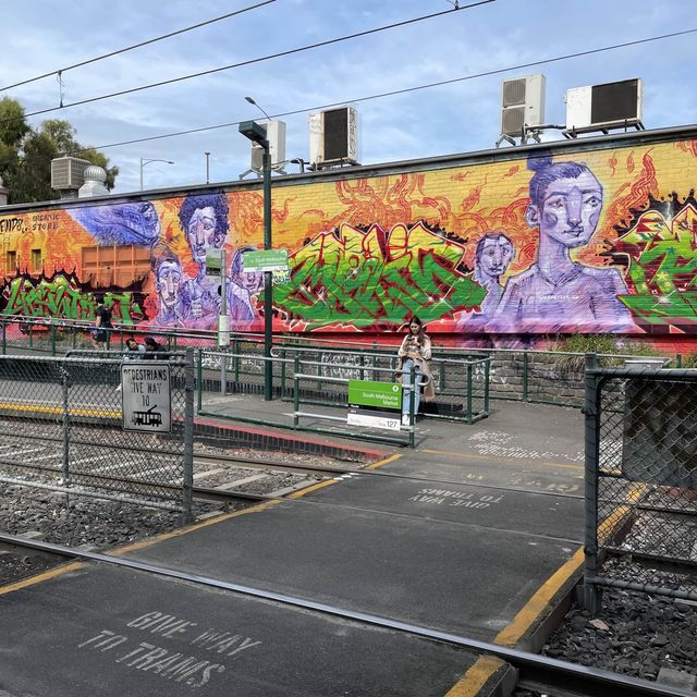 graffiti along south Melbourne market  graffiti along south Melbourne market