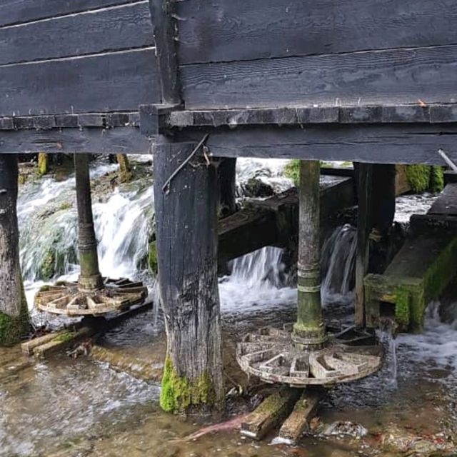 Small wooden unique watermill in the world!