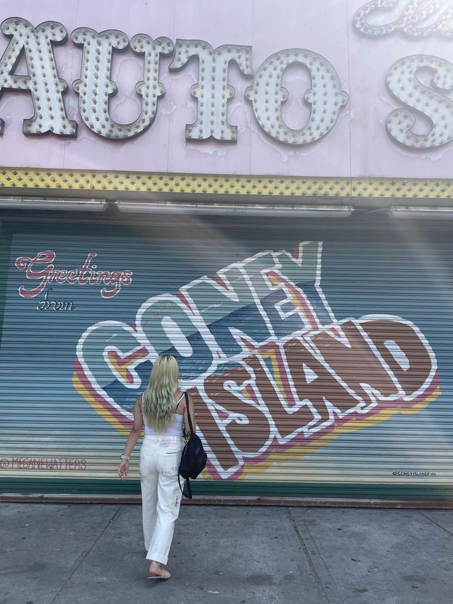 retro theme park in coney island🎡🎢🇺🇸