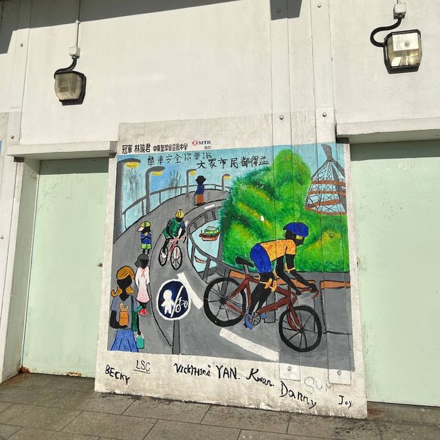 單車安全壁畫創作@大美督
