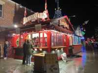 Byward Market at night in Ottawa