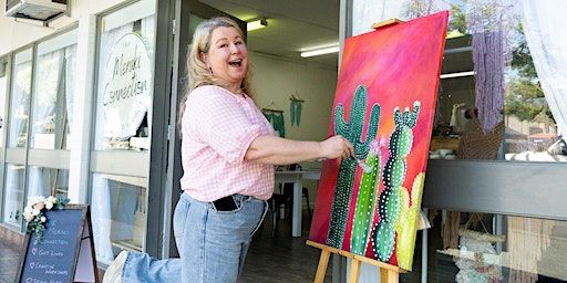 Sip and Paint - Desert Cactus - Gold Coast | The Meraki Connection