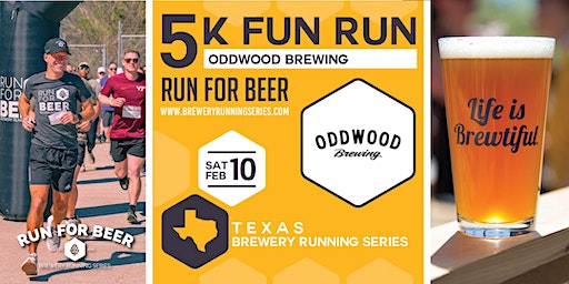5k Beer Run x Oddwood Brewing | 2024 Texas Brewery Running Series | Oddwood Brewing