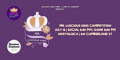 2nd Annual Mr. Luscious King Competition | Nostalgica Pub & Beer Garden