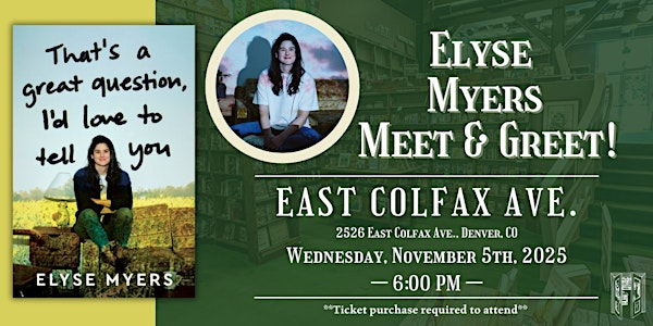 Elyse Myers Live at Tattered Cover Colfax | Tattered Cover Colfax