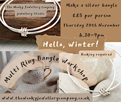 Multi Ring Sterling Silver Bangle Workshop | The Wonky Jewellery Company & Jewellery Studio