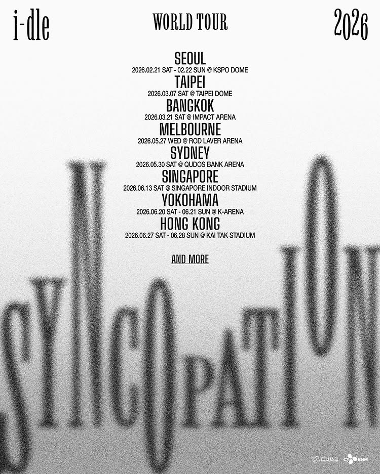 2026 i-dle《Syncopation》世界巡迴演唱會新加坡站 | 2026 i-dle WORLD TOUR [Syncopation] IN SINGAPORE | 新加坡室內體育館