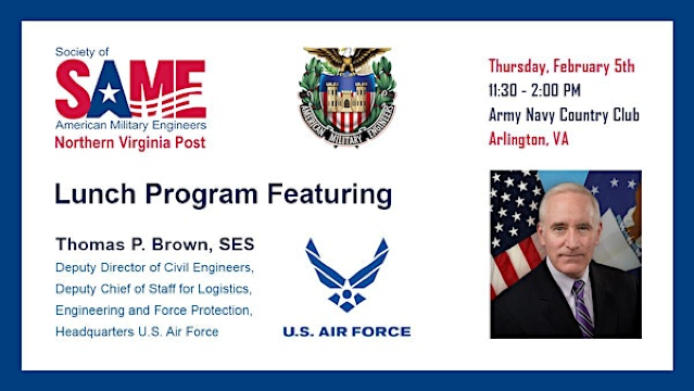 SAME NoVA Post February Lunch Program | Army Navy Country Club in Arlington