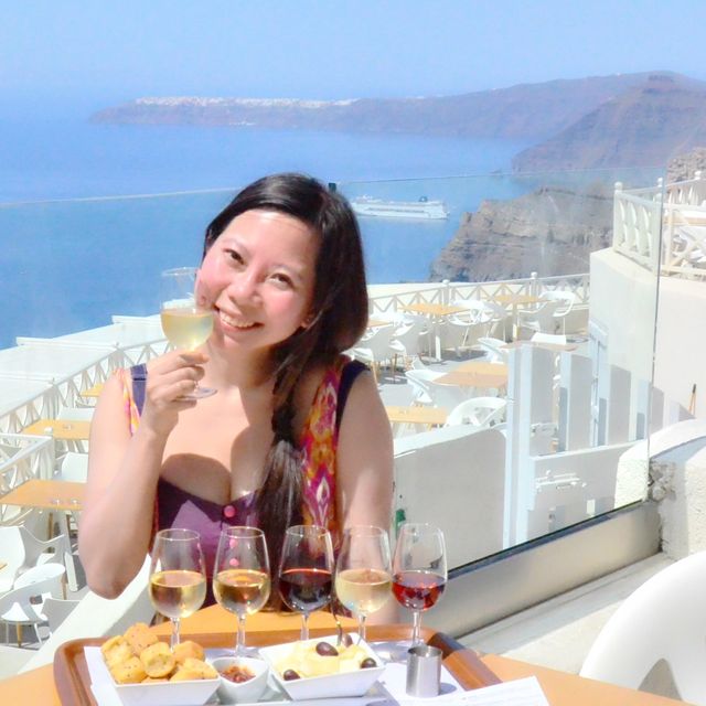 希臘Santorini🍷 Santo Winery wine tasting 