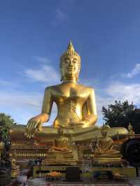 wonderful Buddha Statue on a hilltop