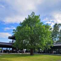 青空下的慈山寺