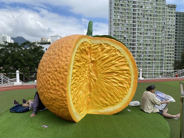 樂富廣場大型蔬果裝置