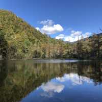 紅葉の明神池