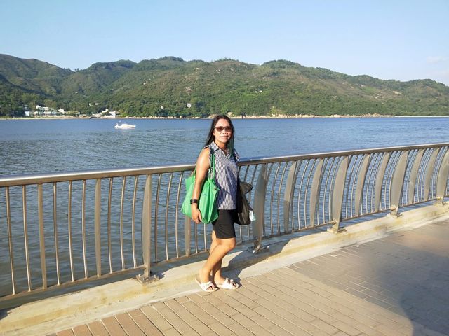 Silvermine Beach for picnic in Mui Wo Island. 