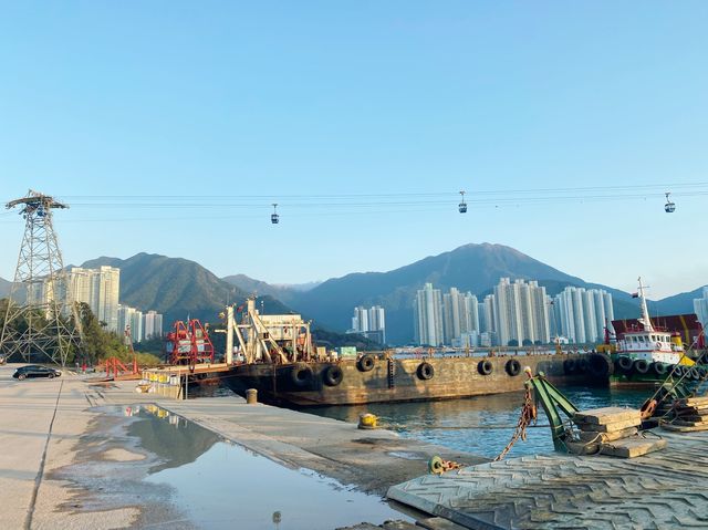 機場維修區無敵日落景