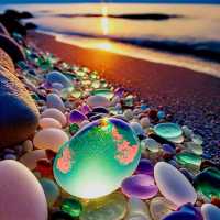 beautiful pebble beach