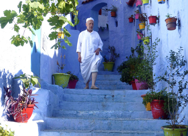 Chefchaouen, Morocco, a dreamy blue town.