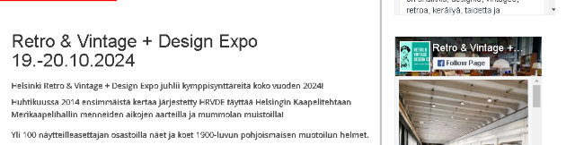 2024 年復古與復古 + 設計博覽會 | Kaapelitehdas, Uusimaa, 芬蘭
