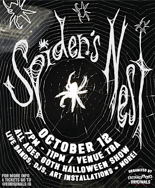 EO Presents: SPIDER'S NEST, Goth Halloween Show | TBA