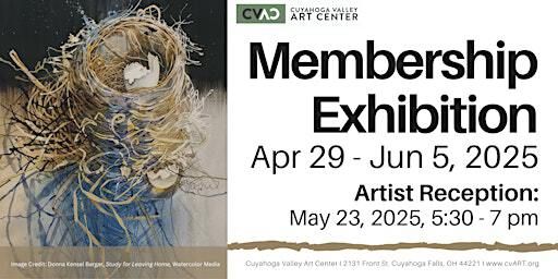 Artist Reception: Membership Exhibition | Cuyahoga Valley Art Center Inc