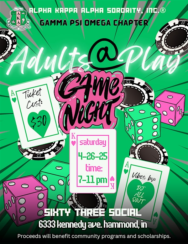 Adults at Play Game Night | Sixty Three Social