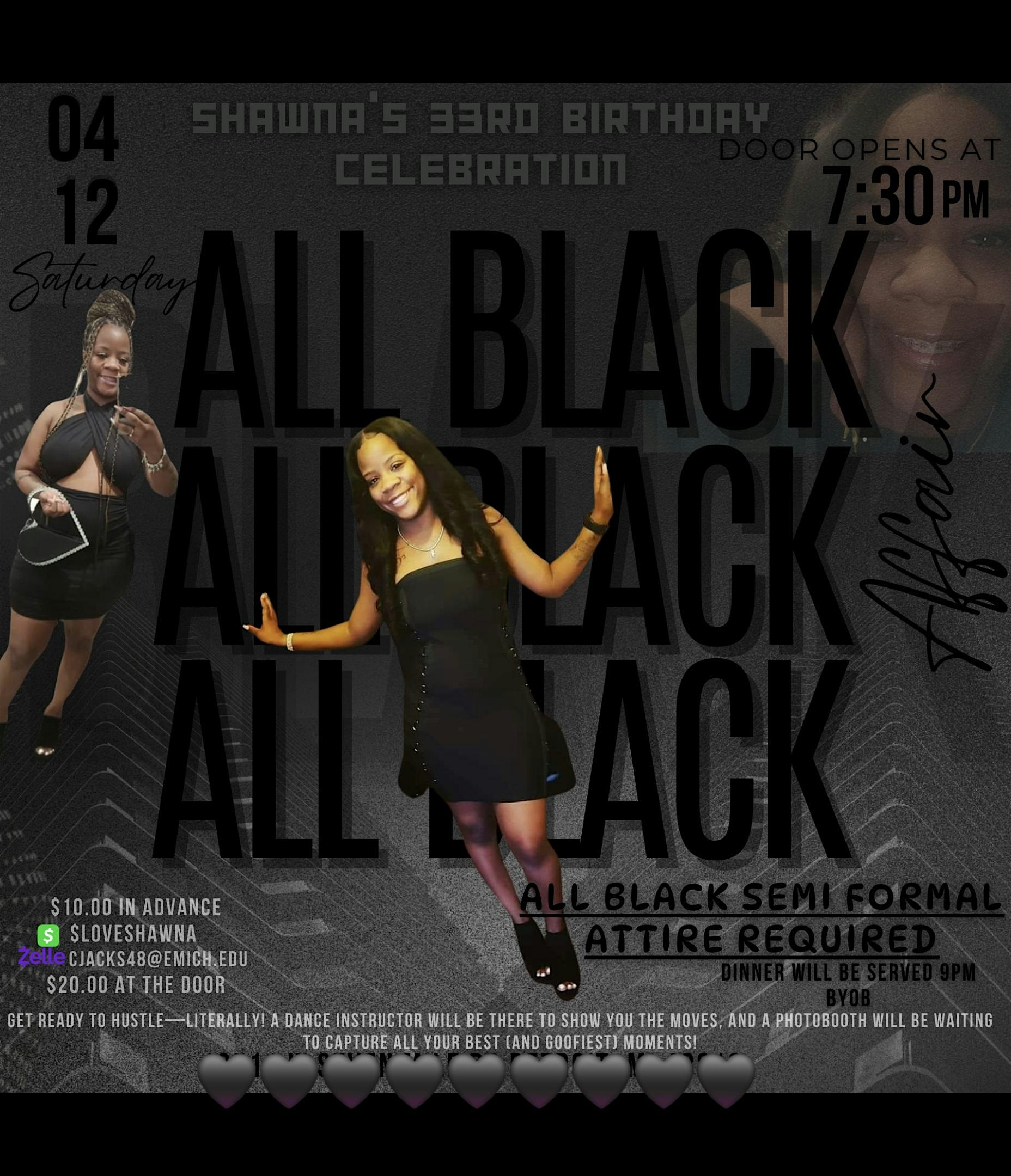 Shawna's All Black Party | West Seven Mile Road