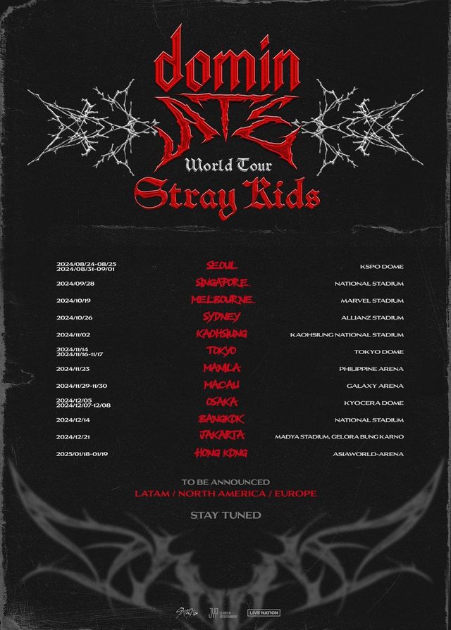 Stray Kids演唱會2024高雄站 | 高雄世運主場館
