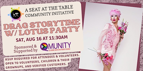 Drag Storytime with Lotus Party | A Seat at the Table